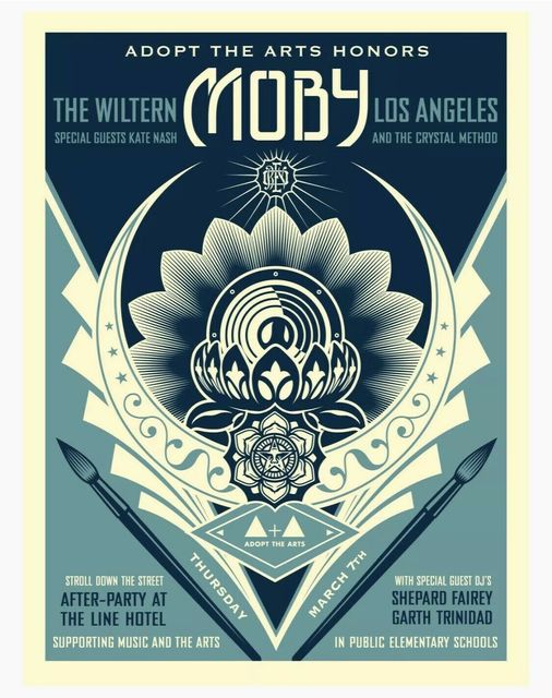 Shepard Fairey (OBEY), ‘Moby’, 2019, New Union Gallery