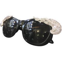 Stacy Engman, ‘STACY ENGMAN ART ROYALTY - Diamond Wings Sunglasses-Tiara ’, Haute Couture Edition, Fashion Design and Wearable Art, Sunglasses- Tiara, ART CAPSUL