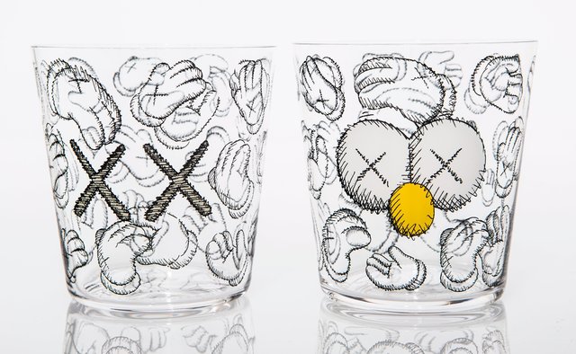 KAWS, ‘Seeing/Watching, set of four glasses’, 2018, Heritage Auctions