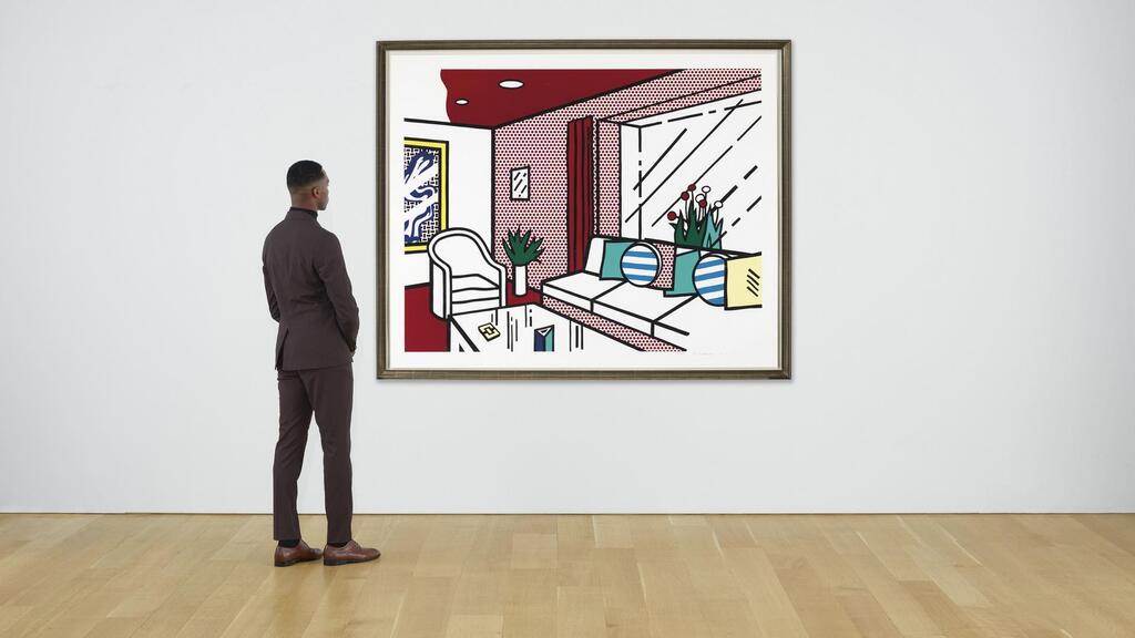 Roy Lichtenstein - Living Room, from Interior Series