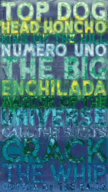 Mel Bochner, ‘Head Honcho’, 2020, Mixed Media, Monoprint with Acrylic on Hand-made Paper, Vanessa Villegas Art Advisory