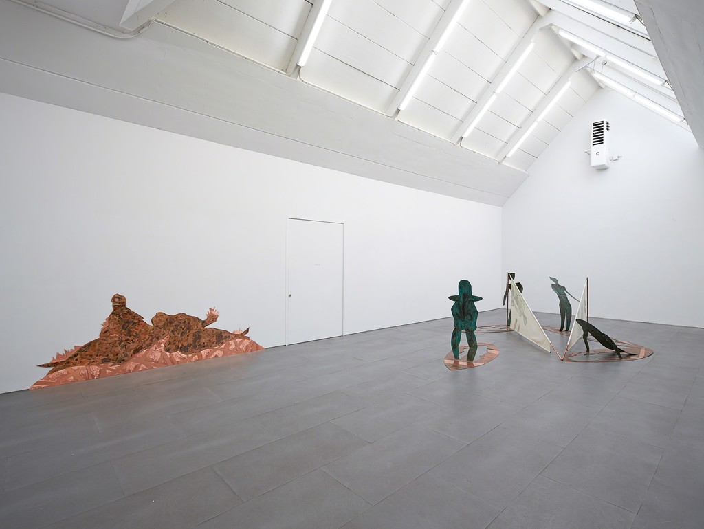 Caroline Mesquita, Windsurfers, 2015, Exhibition view Caroline Mesquita, Windsurfers, 2015, Exhibition view