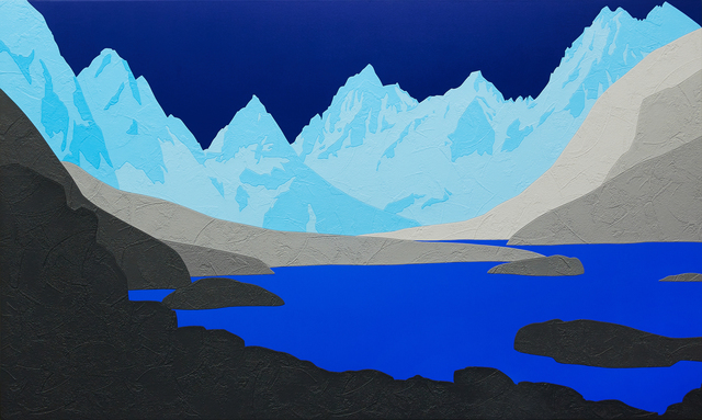 David Wightman, ‘Emmaaline viii’, 2018, Painting, Acrylic and vinyl wallpaper on canvas, Duran Mashaal