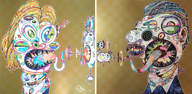 Takashi Murakami, ‘Homage to Francis Bacon (Study of Isabel Rawsthorne and George Dyer)’, 2016, Hang-Up Gallery
