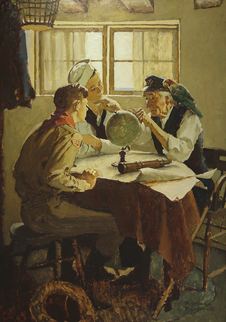 Norman Rockwell, ‘Study for "Scouts of Many Trails"’, ca. 1937, Heather James Fine Art