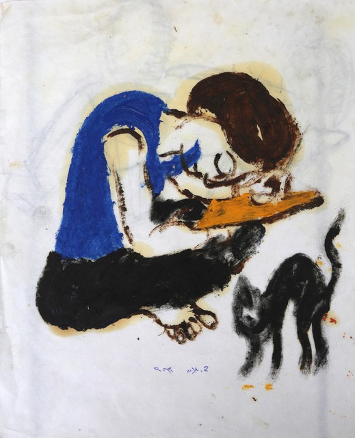 Houssam Ballan, ‘Untitled’, 2013, Painting, Mixed Media on Paper, Janet Rady Fine Art