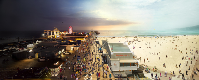 Stephen Wilkes, ‘Santa Monica Pier, California’, 2013, Bryce Wolkowitz Gallery