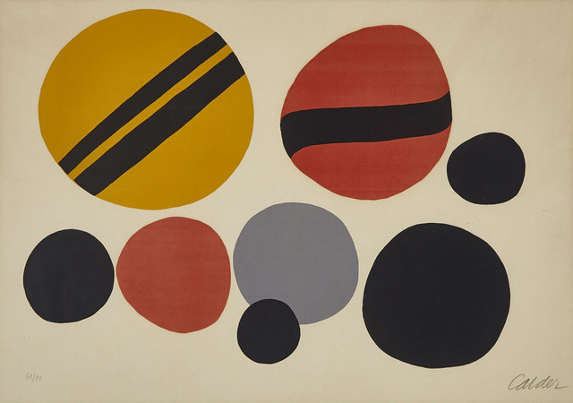 Alexander Calder, ‘Chevrons Noir Sur Rouge Et Jaune’, 1966, Waddington's
