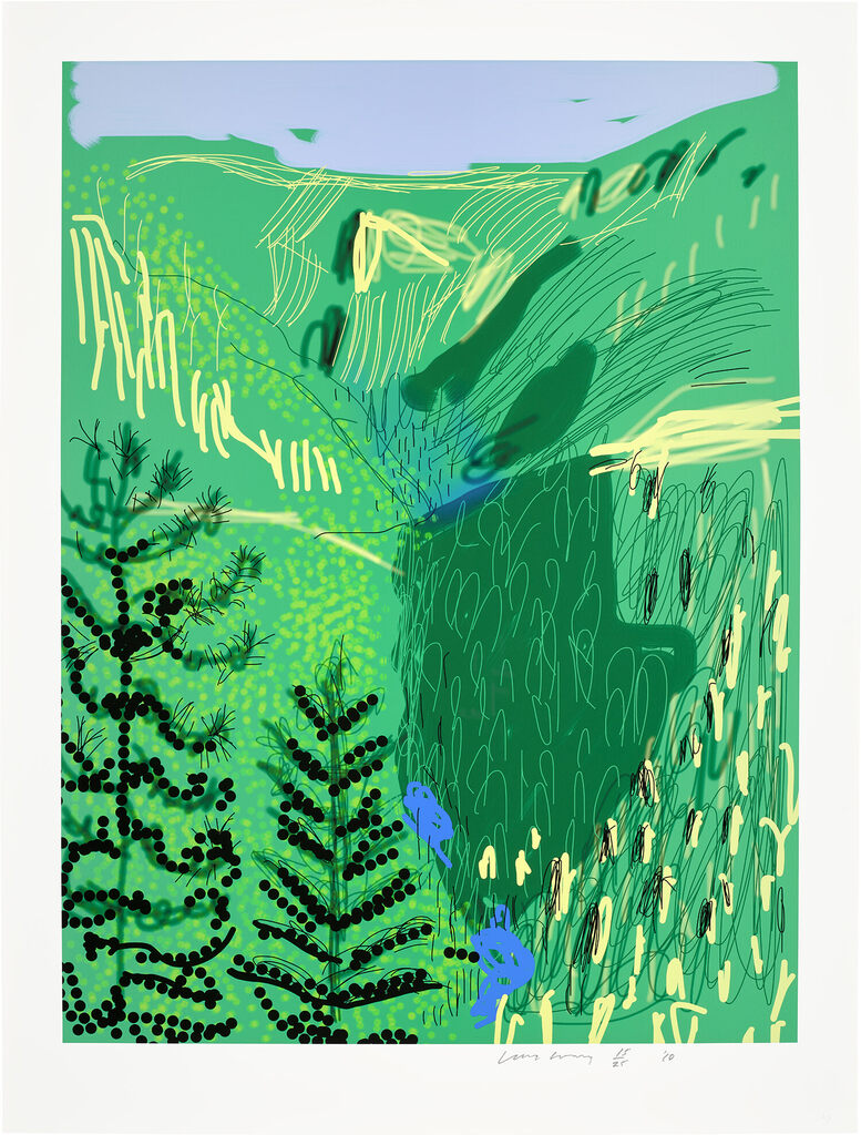 David Hockney - Untitled No. 21, from The Yosemite Suite