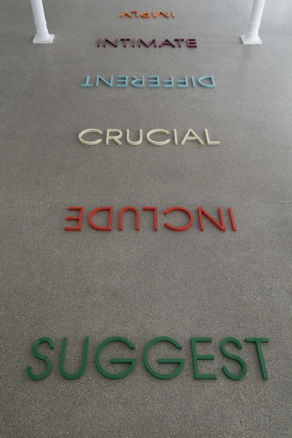 Robert Barry, ‘Multicoloured Word List’, 2009, Installation, Painted cast resin, Galerie Greta Meert