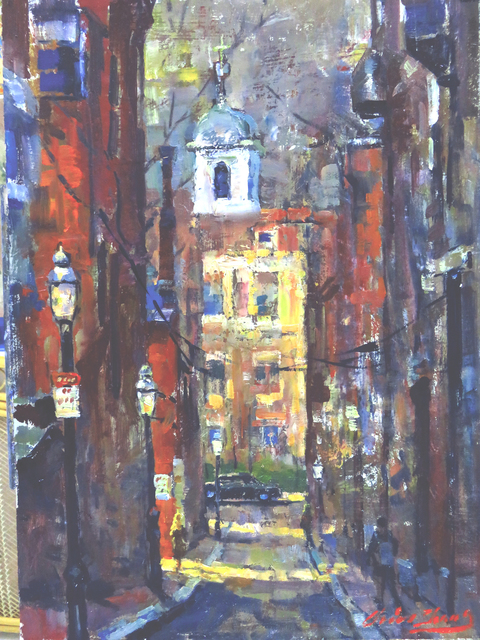 Christopher Zhang, ‘Beacon Hill, Old Boston’, 2019, Copley Society of Art