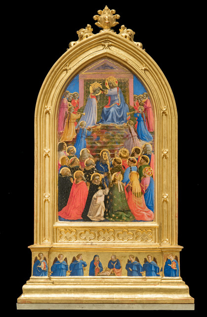 Fra Angelico, ‘Coronation of the Virgin’, 1424-1434, Painting, Tempera with oil glazes and gold on panel, Isabella Stewart Gardner Museum