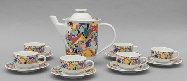 Alighiero Boetti A Coffee Set For Alessi Tendentse Around 1992