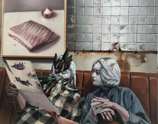 Shih Yung Chun, ‘The Birds in the Yakiniku’, 2018, Painting, Oil on Canvas, Yiri Arts
