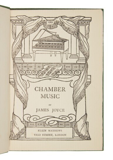 James Joyce - A fine copy of Joyce's first book, in the scarce first binding variant.