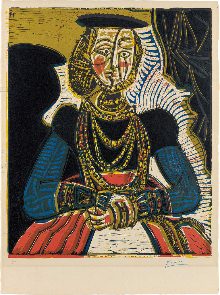 Pablo Picasso - Portrait de jeune fille, d’après Cranach le Jeune (Portrait of a Young Woman, After Cranach the Younger)