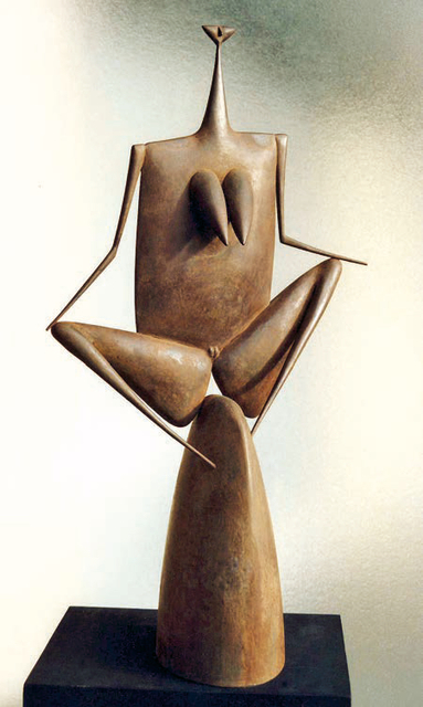 Philippe Hiquily, ‘L'IMPUDIQUE’, 1992, Sculpture, Patinated brass, Mark Hachem Gallery