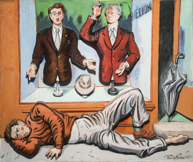 Larry Rivers, ‘Art and the Artist: Jean Helion and the Dummies’, 1992, The Sunfair Gallery