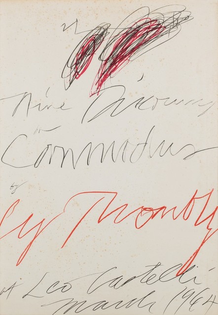 Cy Twombly, ‘Nine discourses on Commodus by Cy Twombly at Leo Castelli’, 1964, Finarte