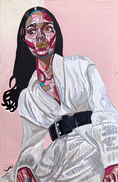 REWA, ‘Somadina at 24’, 2019, Painting, Acrylic and ink on canvas, Jonathan Ferrara Gallery