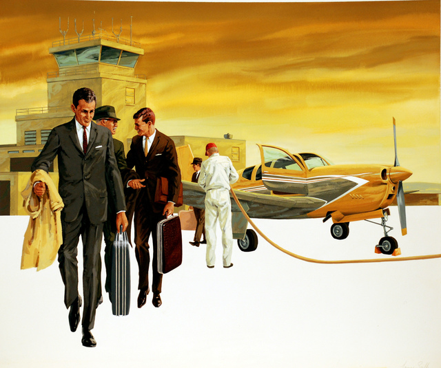 Larry Salk, ‘Stylish Business Executives at an Airport’, 1961, Norton Museum of Art