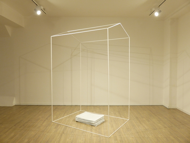 Maïmouna Guerresi, ‘Carpets under the roof’, 2004-2019, Installation, Iron house, resin carpets, Officine dell'Immagine