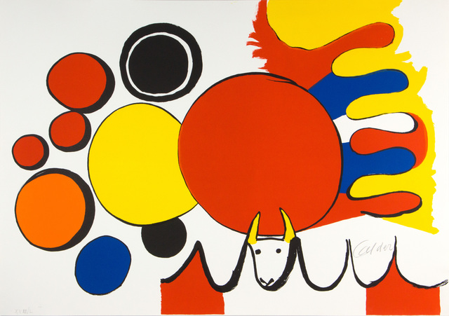Alexander Calder, ‘Bull and Circles (From Poems to Watch)’, 1976, Galerie LeRoyer