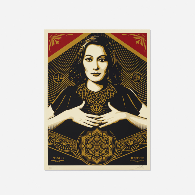 Shepard Fairey (OBEY), ‘Peace & Justice Woman’, 2013, Rago/Wright