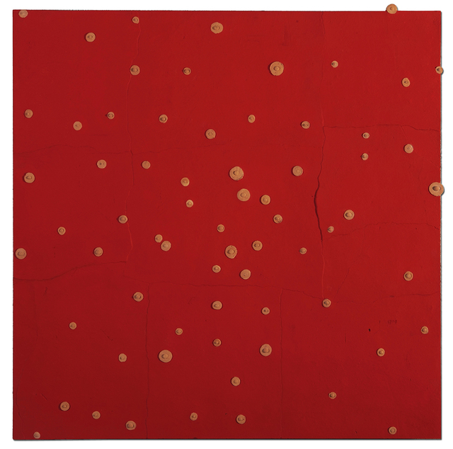 Luigi Mainolfi, ‘Velluto R’, 2015, Painting, Polychrome clay, Galerie Italienne