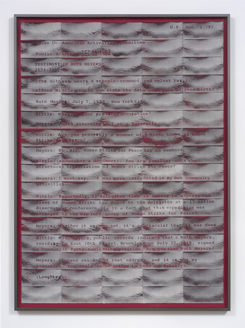 Mary Kelly, ‘Mimus: Act II (Meyers)’, 2012, Susanne Vielmetter Los Angeles Projects