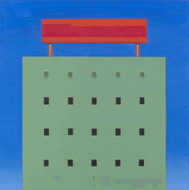 Vonn Cummings Sumner, ‘Red Sign’, 2020, Painting, Oil on Panel, KP Projects