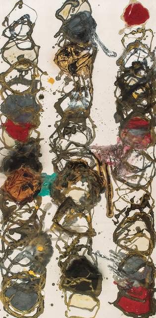 Wei Ligang 魏立刚, ‘Peacock – Rouge II’, 2012, Painting, Chinese ink & acrylic on paper, Alisan Fine Arts