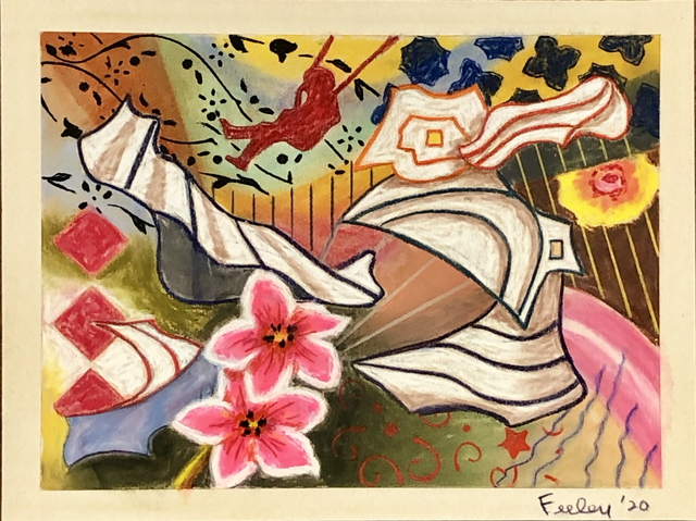 Hank Feeley, ‘Beijernick’s Dream’, 2020, Drawing, Collage or other Work on Paper, Pastel on Paper, First Street Gallery