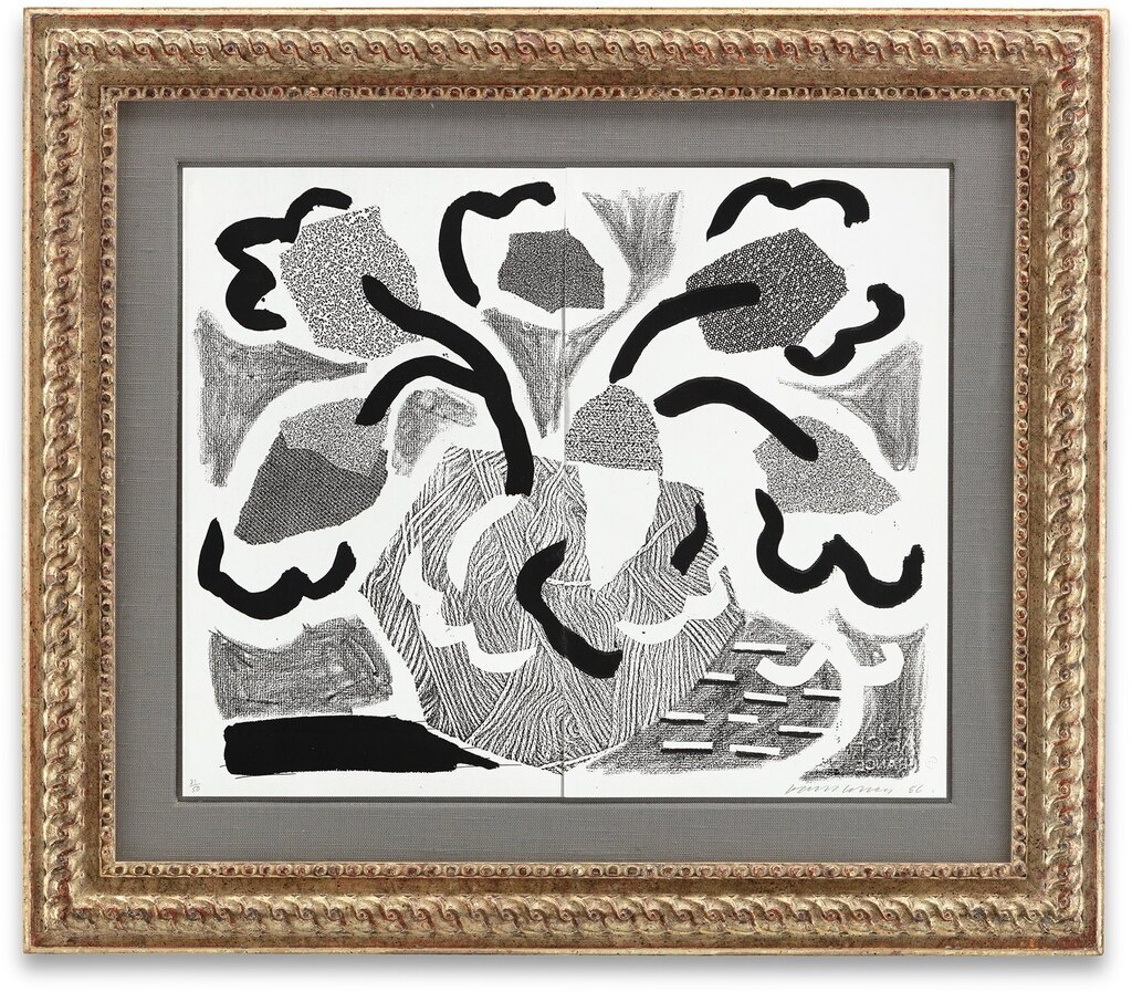 David Hockney - Grey Blooms, May 1986 (M.C.A.T. 305)