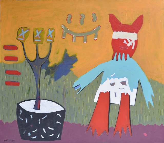 Ahmed Gaafary, ‘Abstract Figurative I’, 2014, Painting, Acrylic on canvas, JM Art Management
