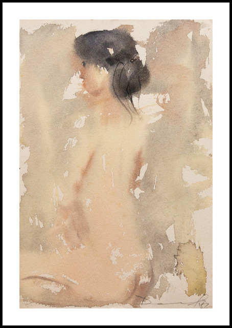 Daniel Kelly, ‘Nude III’, 1982, Painting, Watercolor Painting, Verne Collection, Inc.