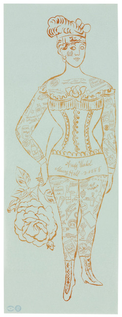 Andy Warhol, ‘Tattooed Woman Holding Rose’, circa 1955, Christie's