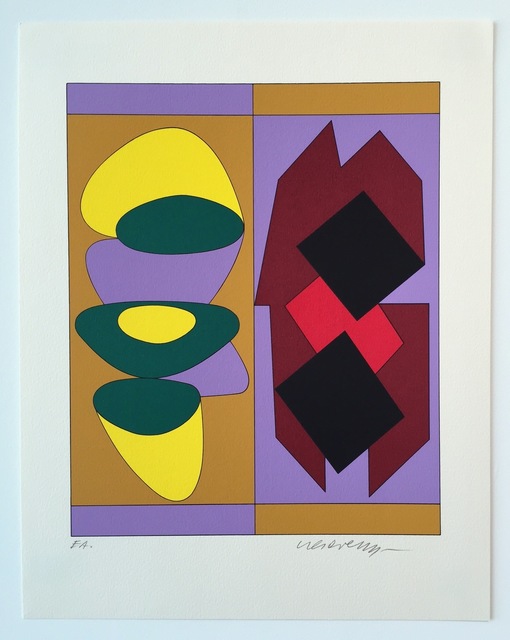 Victor Vasarely, ‘Kris Bille, from Ion Album’, 1989, Print, Screenprint, Gregg Shienbaum Fine Art