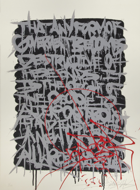 Saber, ‘Silver Letters’, 2010, Julien's Auctions