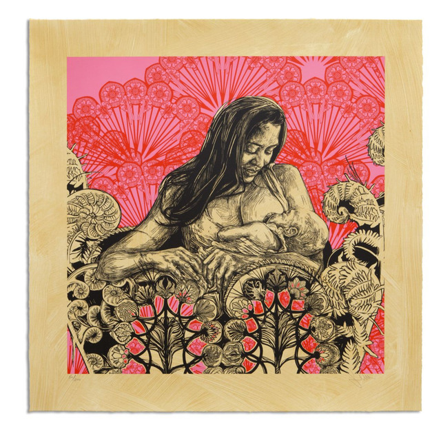 Swoon, ‘Dawn and Gemma’, 2014, Woodward Gallery
