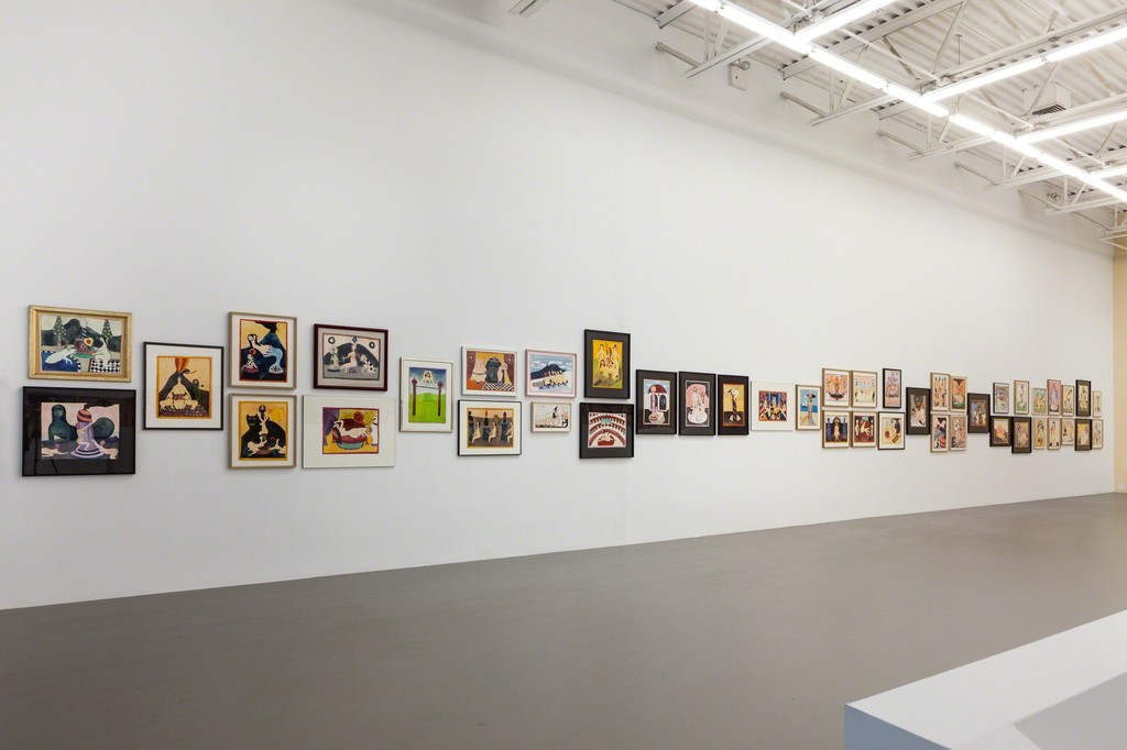 Hans Schärer: "Madonnas and Erotic Watercolors," installation view. Hans Schärer: "Madonnas and Erotic Watercolors," installation view.