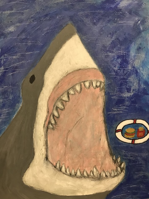 Morrison Pierce, ‘The last cheeseburger in hell (shark)’, 2019, The Secret Gallery