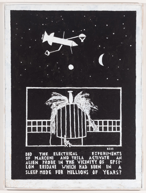 Ken Grimes, ‘Untitled (The Electrical Experiments of Marconi)’, 2013, Painting, Acrylic on canvas, Ricco/Maresca Gallery