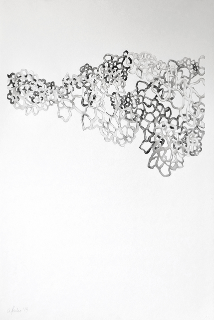 Andreas Kocks, ‘Solid Ether IV (#1906W)’, 2019, Drawing, Collage or other Work on Paper, Watercolor on watercolor paper, Winston Wächter Fine Art