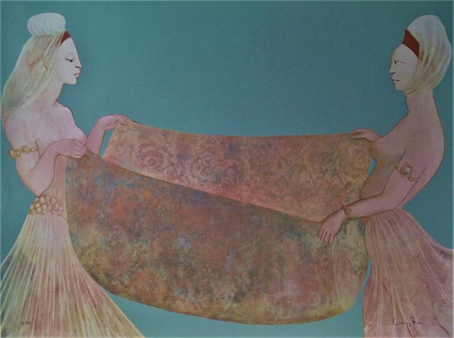 Leonor Fini, ‘Amine et la Larve’, 1976, Joseph Grossman Fine Art Gallery