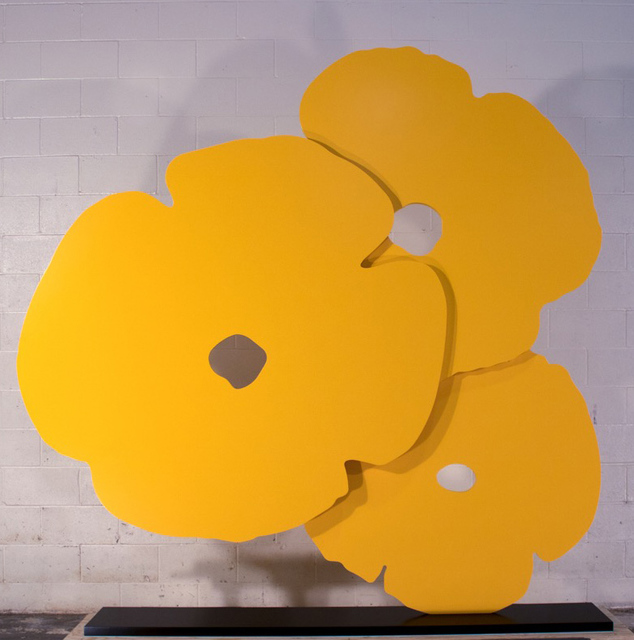 Donald Sultan, ‘Big Yellow Poppies’, 2015, Sculpture, 3/4 in. thick painted aluminum, ARC Fine Art LLC