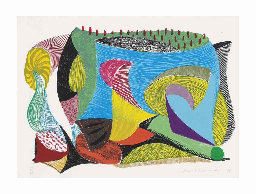 David Hockney - Above and Beyond, from: Some More New Prints