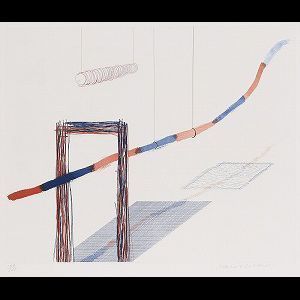 David Hockney - It Picks its Way, pl.4 from The Blue Guitar (M.C.A.T. 181)