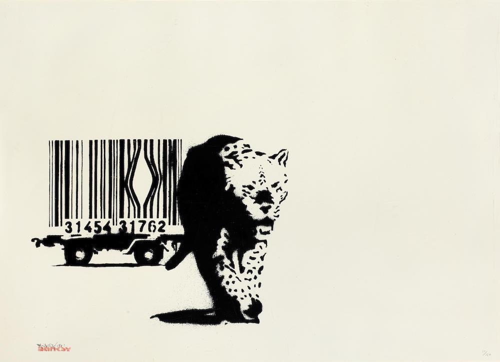 Banksy - Barcode Leopard