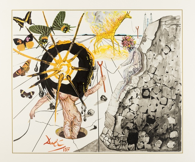 Salvador Dalí, ‘Coal Today, Tomorrow, The Day After Tomorrow (M&L 1497-1499)’, 1977, Print, The set of three lithographs printed in colours, Forum Auctions